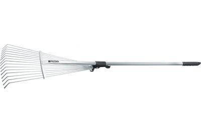 Грабли веерные стальные 15 зубьев, раздвижные, стальной черенок Palisad 6175655 в интернет гипермаркете «Планета Лета». Фото