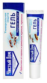 Гель ЧИСТЫЙ ДОМ туба универс от сад муравьев и тарак 35 мл в интернет гипермаркете «Планета Лета». Фото