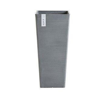Кашпо Экопотс Rotterdam L32 W32 H70 см высокое серо-голубое 74.007.60B (ROTH.70.BG) в интернет гипермаркете «Планета Лета». Фото