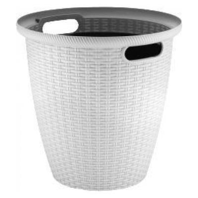 Кашпо InGreen Rattan D 328мм 20л с внутренним горшком 11 л, Утренний туман в интернет гипермаркете «Планета Лета». Фото