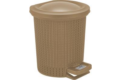 Контейнер для мусора "Ajur" 6 л с педалью кофейный SV4064КФ BranQ в интернет гипермаркете «Планета Лета». Фото Контейнер для мусора "Ajur" 6 л с педалью кофейный SV4064КФ в интернет гипермаркете «Планета Лета». Фото