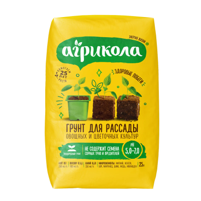 Грунт Агрикола для рассады 25л в интернет гипермаркете «Планета Лета». Фото