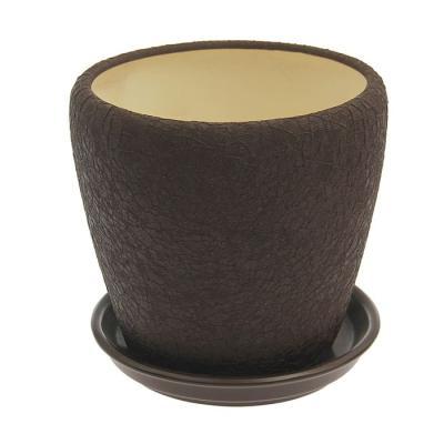 Горшок Грация d16,5см, h16см, 2,5л шелк шоколад, 445042 в интернет гипермаркете «Планета Лета». Фото