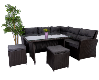 Набор садовой мебели Дили, коричневый в интернет гипермаркете «Планета Лета». Фото