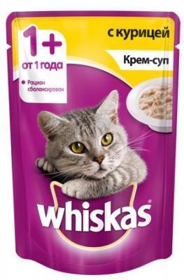 Корм Whiskas д/кош курица в крем-супе 85г в интернет гипермаркете «Планета Лета». Фото