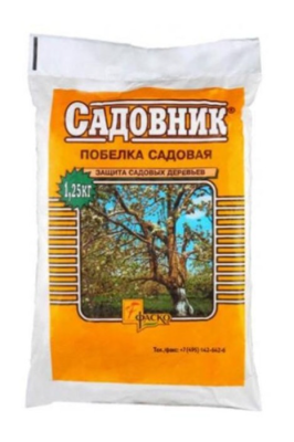 Побелка Садовник сухая в пакете 1,25кг Садовник в интернет гипермаркете «Планета Лета». Фото Побелка Садовник сухая в пакете 1,25кг в интернет гипермаркете «Планета Лета». Фото