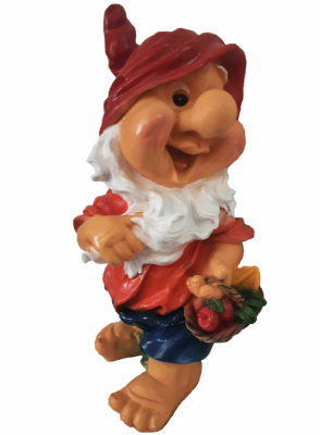 Гном с корзинкой большой Н-69см ФП455