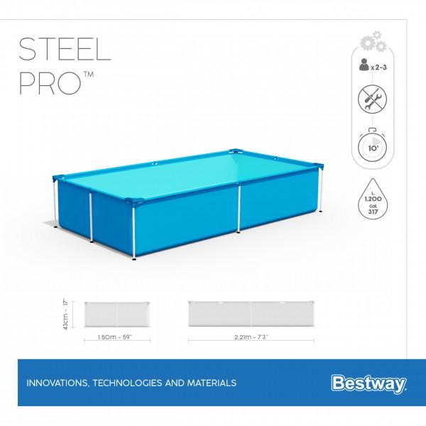 Бассейн каркасный 221х150х43 см Splash Jr. Bestway 56401 Bestway в интернет гипермаркете «Планета Лета». Фото Бассейн каркасный 221х150х43 см Splash Jr. Bestway 56401 в интернет гипермаркете «Планета Лета». Фото
