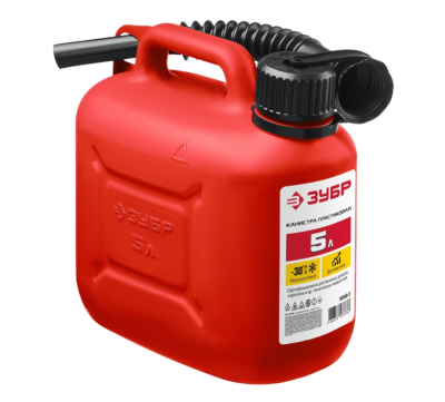 Пластиковая канистра ЗУБР 5 л, МАСТЕР в интернет гипермаркете «Планета Лета». Фото