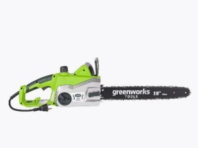 Цепная пила электрическая Greenworks GCS2046, 2000W, 45 см GREENWORKS в интернет гипермаркете «Планета Лета». Фото Цепная пила электрическая Greenworks GCS2046, 2000W, 45 см в интернет гипермаркете «Планета Лета». Фото