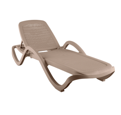 Шезлонг пластик CAPRI плетеный мокко ЦБ-00000889 ELLASTIK-PLAST в интернет гипермаркете «Планета Лета». Фото Шезлонг пластик CAPRI плетеный мокко ЦБ-00000889 в интернет гипермаркете «Планета Лета». Фото