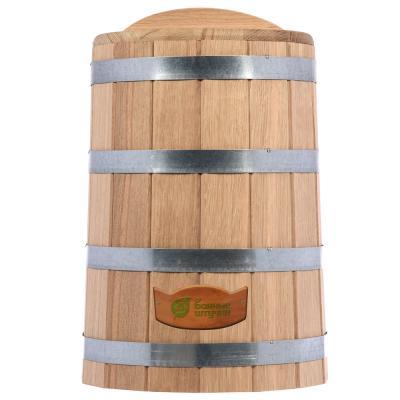 Кадка для заготовки солений 30 л дуб с крышкой и гнетом БШ 33231 в интернет гипермаркете «Планета Лета». Фото