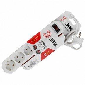 Фильтр сетев ЭРА USF-5es-3m-W бел с заземл 3x0,75мм2 с выкл 5гн 3м Б0019033 в интернет гипермаркете «Планета Лета». Фото