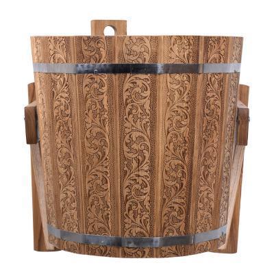 Русский душ 20 л дуб с нерж вставкой Цветы БШ 33370 в интернет гипермаркете «Планета Лета». Фото