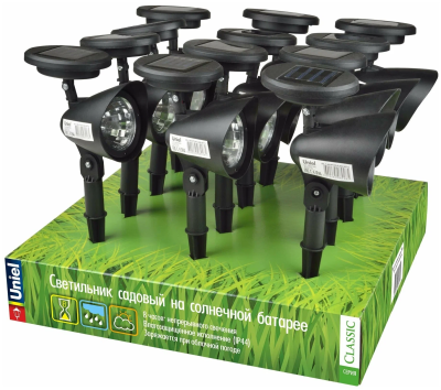 Садовый светильник на солнечной батарее. Белый свет.USL-C-691/PT270 FLASH SET12. TM Uniel. в интернет гипермаркете «Планета Лета». Фото
