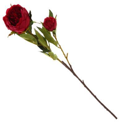 Цветок искусственный Пион красный 95 см 749012 в интернет гипермаркете «Планета Лета». Фото