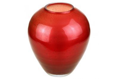 Ваза "Виола-1 красная дуга" (стекло), D17xH18 см в интернет гипермаркете «Планета Лета». Фото