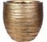 Кашпо IDEALIST Роу Круглое, файберстоун, золото, D27 H25.5 cmROWR27-GLD в интернет гипермаркете «Планета Лета». Фото