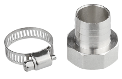 Комплект для подключения садового шланга 3/4" с внутр. рез. 3/4" (штуцер + хомут), MP в интернет гипермаркете «Планета Лета». Фото