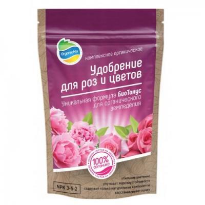 Удобрение ОрганикМикс  для роз и цветов 850г в интернет гипермаркете «Планета Лета». Фото