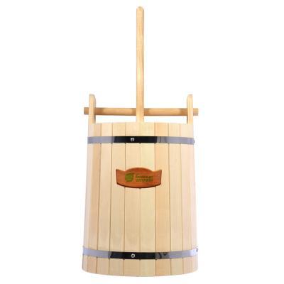 Кадка для заготовки солений 30 л липа с гнётом и замком БШ 32690 в интернет гипермаркете «Планета Лета». Фото