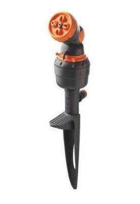 Дождеватель "4 Jet LIFT" на колышке, 4х режим. сектор. с турбиной для полива, вращ. гол. 80043670 в интернет гипермаркете «Планета Лета». Фото