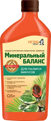 Минеральный баланс, "Для пальм и фикусов", 0,5л в интернет гипермаркете «Планета Лета». Фото