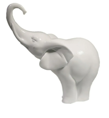 Фигура декор Слон белый 15х8х18 см 3928131 в интернет гипермаркете «Планета Лета». Фото