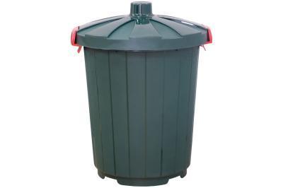 Бак с крышкой на колесах темно-зеленый 105л ЦБ-00000894 Уценка!!! в интернет гипермаркете «Планета Лета». Фото