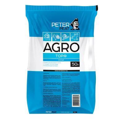 Торф верховой кислый, линия АГРО,  50л в интернет гипермаркете «Планета Лета». Фото