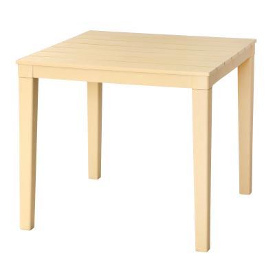 Стол квадратный пластик Прованс 80 см бежевый 00-00000381 в интернет гипермаркете «Планета Лета». Фото