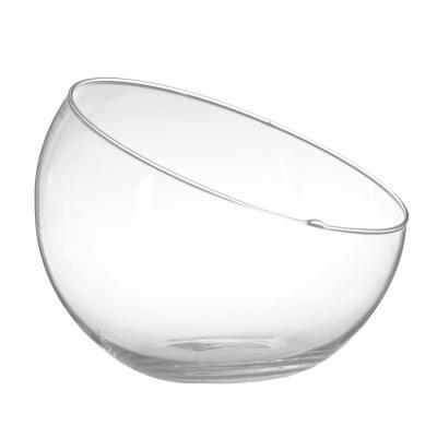 Ваза "Анабель" шаровая с кос.срезом (стекло) D13xH13см в интернет гипермаркете «Планета Лета». Фото