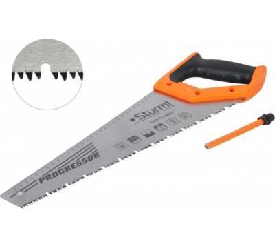 Ножовка по дереву Sturm! с КАРАНДАШОМ 400мм,7-8 зуб/1",3D ЗУБ для влажн.дер. 1060-12-4007 в интернет гипермаркете «Планета Лета». Фото