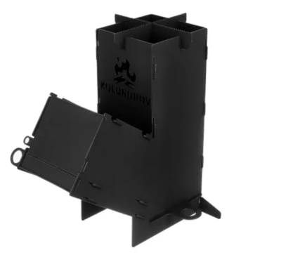 Печь ракетная «Мини» со съемными ножками 120*120 СтальКомфорт в интернет гипермаркете «Планета Лета». Фото Печь ракетная «Мини» со съемными ножками 120*120 в интернет гипермаркете «Планета Лета». Фото