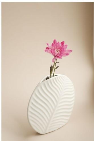 Ваза "Лист" (керамика), 25,5x7xH23,5 см в интернет гипермаркете «Планета Лета». Фото