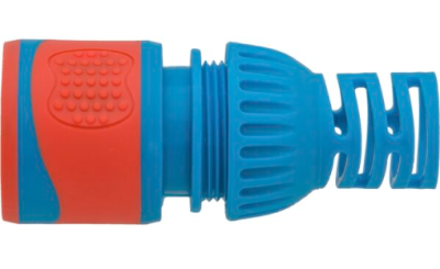 Соединитель с аквастопом для шланга 1/2, пластик/резина, MPF в интернет гипермаркете «Планета Лета». Фото