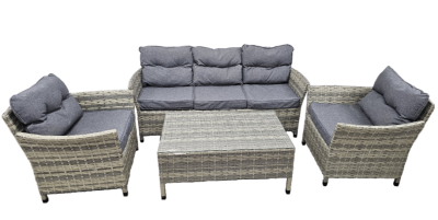 Набор садовой мебели Таллин, светло-серый в интернет гипермаркете «Планета Лета». Фото