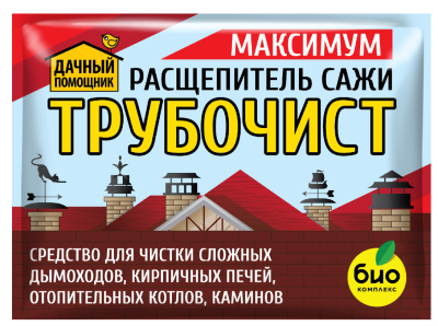ДАЧНЫЙ ПОМОЩНИК, Трубочист, для чистки дымоходов, каминов, печей, Расщепитель сажи Максимум, 50г в интернет гипермаркете «Планета Лета». Фото