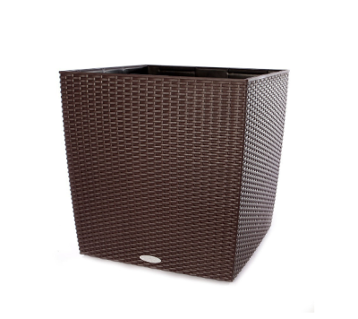 Кашпо   Lechuza Cube Cottage Complete (mocha), 50x50xH54см Lechuza в интернет гипермаркете «Планета Лета». Фото Кашпо   Lechuza Cube Cottage Complete (mocha), 50x50xH54см в интернет гипермаркете «Планета Лета». Фото