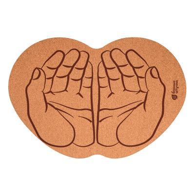 Коврик "Ладони" 43x30 см пробковый БШ 40241 в интернет гипермаркете «Планета Лета». Фото