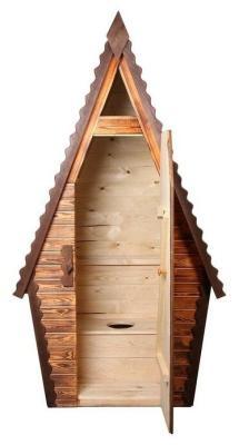 Туалет Теремок дерево в интернет гипермаркете «Планета Лета». Фото