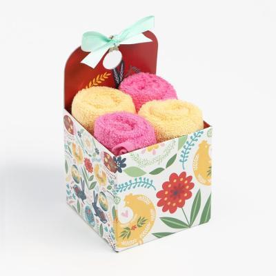 Набор декоративных махровых салфеток "Зайцы" 30х30 см - 4 шт, 100% хлопок, 340 гр/м2 5516711 в интернет гипермаркете «Планета Лета». Фото