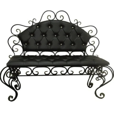 Диван кованный "ПРЕМИУМ 3" КАРЕТНАЯ СТЯЖКА в интернет гипермаркете «Планета Лета». Фото