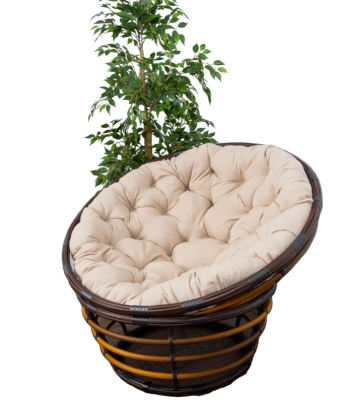 Садовое кресло  "СИМИ VIP" Цвет: коричневый ротанг без подушки в интернет гипермаркете «Планета Лета». Фото