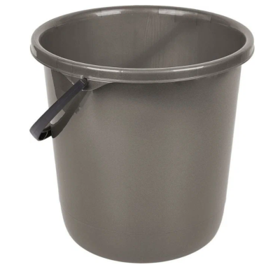 Ведро Rock'n'Roll 7 л  антрацит в интернет гипермаркете «Планета Лета». Фото
