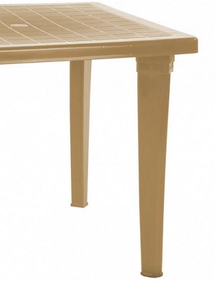 Стол квадратный пластик Элластик 85,5 см бежевый  00-00000313 Элластик-Пласт в интернет гипермаркете «Планета Лета». Фото Стол квадратный пластик Элластик 85,5 см бежевый  00-00000313 в интернет гипермаркете «Планета Лета». Фото