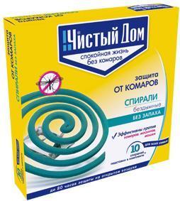 Спирали ЧИСТЫЙ ДОМ от комаров Уценка!!! в интернет гипермаркете «Планета Лета». Фото