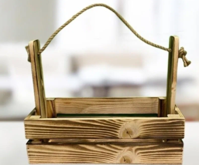 Декор дерево Ящик д/цветов в интернет гипермаркете «Планета Лета». Фото