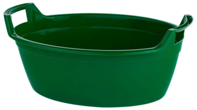 Таз "Блеск" овальный 16 л зеленый 00-00000199 в интернет гипермаркете «Планета Лета». Фото