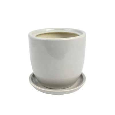 Горшок КК Идеал светло/серый d17,5, h17см, 4,5л в интернет гипермаркете «Планета Лета». Фото